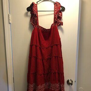 2X Knox Rose Red Dress